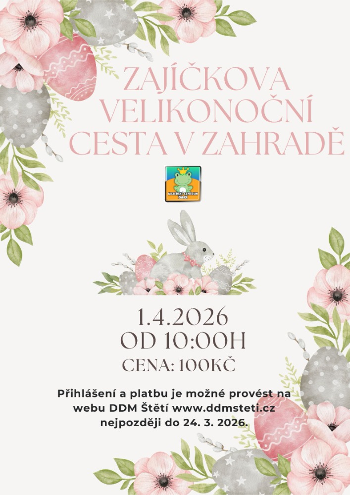 Zajíčkova velikonoční cesta v zahradě