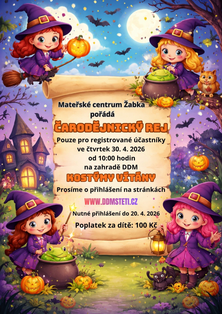 Čarodějnický rej pro nejmenší