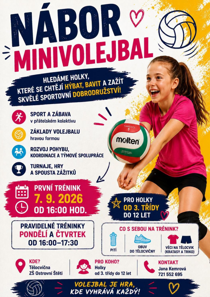 NÁBOR MINIVOLEJBAL