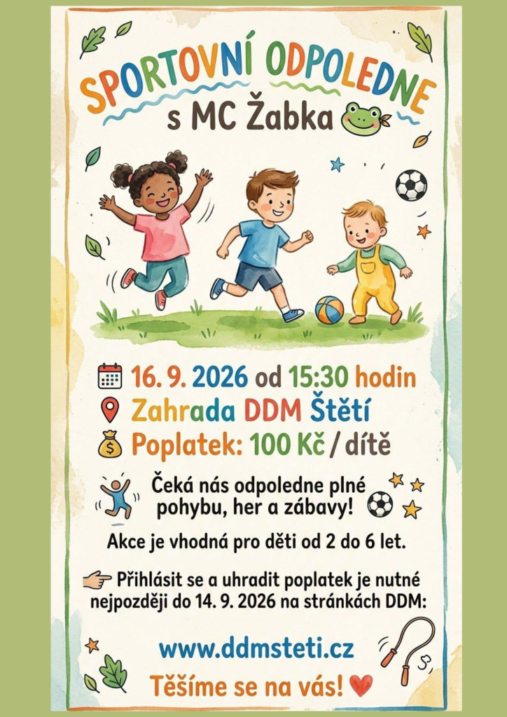 Sportovní odpoledne s MC Žabka