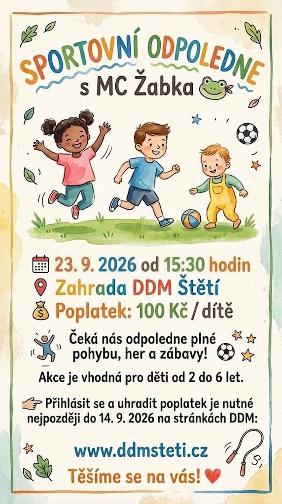 Sportovní odpoledne s MC Žabka