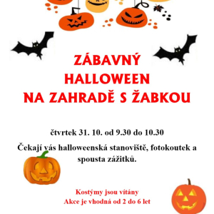 Zábavný halloween na zahradě s Žabkou