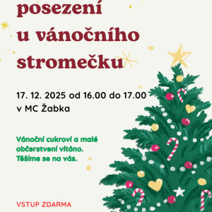 Posezení u vánočního stromečku