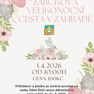 Zajíčkova velikonoční cesta v zahradě