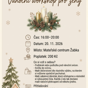 Vánoční workshop pro ženy